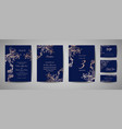 vintage wedding save the date invitation cards vector image