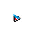 play button cinema movie logo vector image vector image