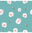 seamless roses background vector image vector image