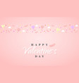 happy valentines day invitation card template vector image vector image