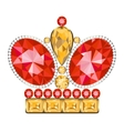 king golden crown vector image