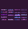 spectrum soundwaves audio frequency soundwave vector image