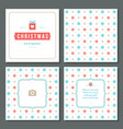 christmas greeting card design and pattern vector image
