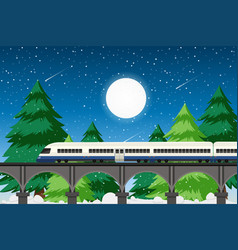 Train to rural area Royalty Free Vector Image - VectorStock