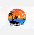 sunshine beach t shirt design vector image