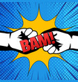 super punch comic concept vector image vector image