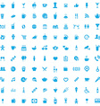 100 cafe icons vector image vector image