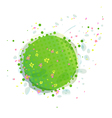 abstract green earth vector image