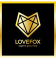 love fox logo vector image vector image