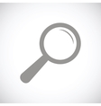 magnifying glass black icon vector image