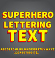 cartoon style font vector image
