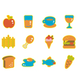 cute icon food vector image
