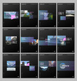 minimal brochure templates with colorful gradient vector image vector image