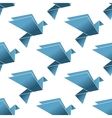 seamless pattern of origami pigeons and doves vector image vector image