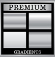 silver gradient backgrounds set design vector image