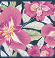floral seamless pattern flower background vector image