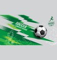 soccer template design football banner sport vector image vector image