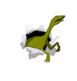 small dinosaur in isometric style vector image vector image