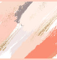 sparkled glittern golden splashes on pastel vector image