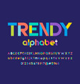colour font vector image vector image