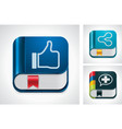 social media sharing vector image vector image