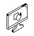 an isometric denoting designing shapes vector image vector image