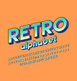 halftone font vector image