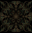 seamless floral background vector image vector image