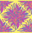 summer vivid flowers seamless pattern pastel neon vector image