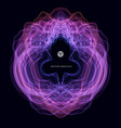 abstract wavy design for music or data science vector image vector image