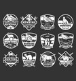 animals and wild fowl hunting club badges vector image vector image