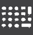 speech bubbles set in blank empty comic vector image vector image