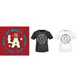 t-shirt print design vector image vector image