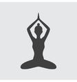 yoga icon vector image vector image