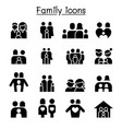 family people icon set graphic design vector image