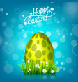 easter egg hunt blue background april holidays vector image vector image