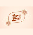 happy diwali wishes card banner in modern style vector image vector image