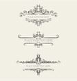 set of vintage frames vector image