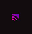 beauty violet sunrise logo template tropical vector image vector image