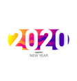 2020 new year insta style banner template vector image