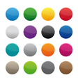 blank round buttons vector image