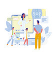future healthcare technologies flat concept vector image