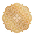 golden mandala ornament vector image