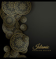 beautiful islamic background with mandala vector image