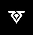initial letter rs logo template with triangle vector image vector image
