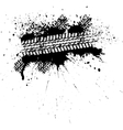 ink tire track vector image