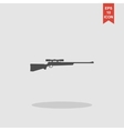 sniper rifle icon concept vector image