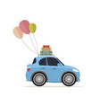 vintage travel car vector image