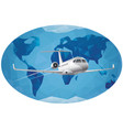 world air journey vector image vector image