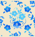 watercolor flower seamless pattern vector image vector image
